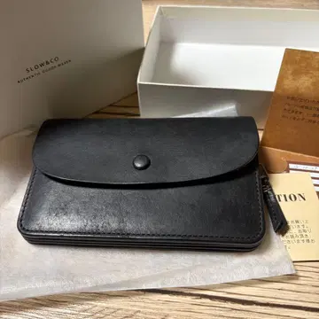 SLOW&CO 이단 접이식 지갑 블랙