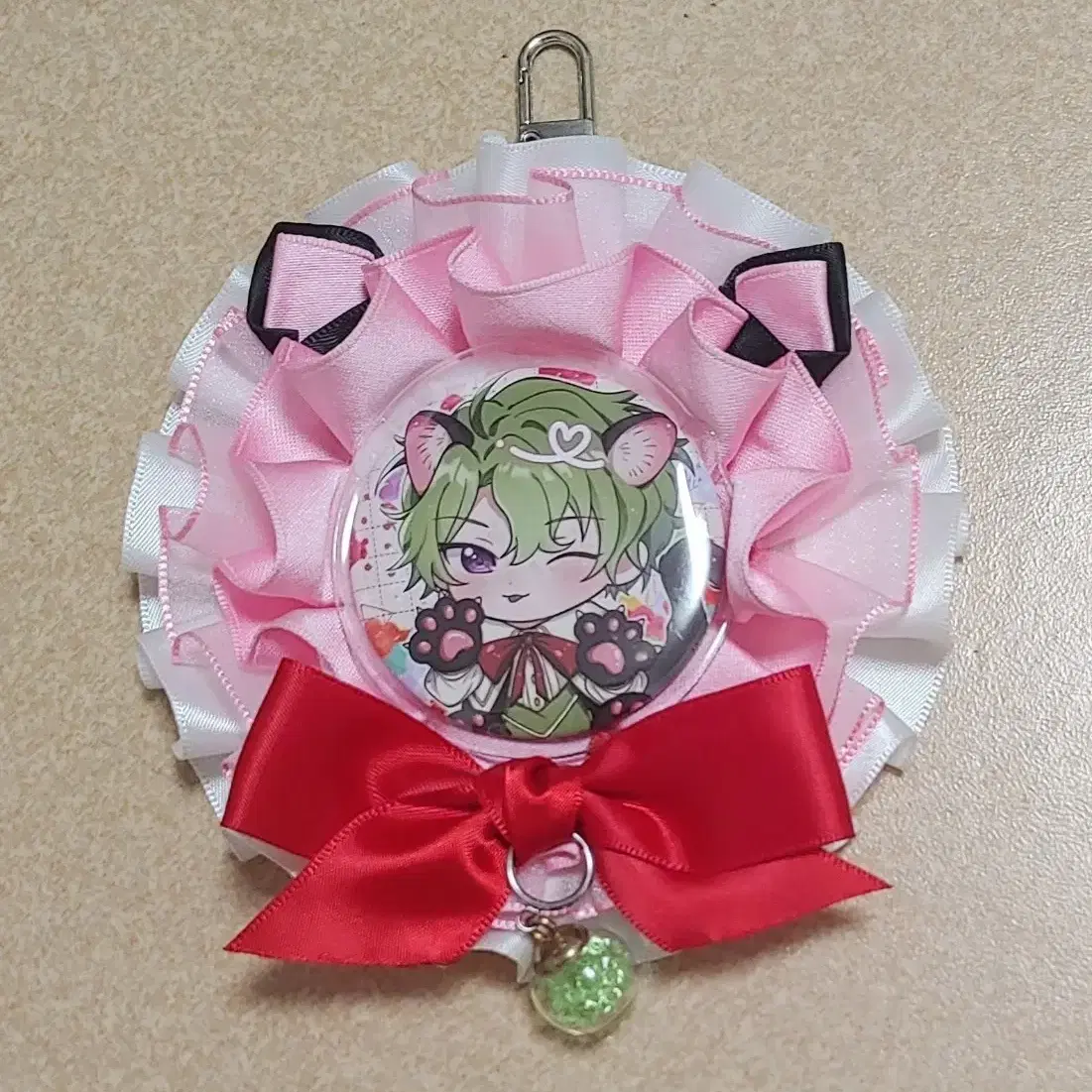 수제 검은 고양이 핑크 로제트 on Bunjang Global Site.