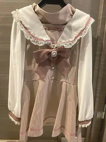 리즈리사 세일러 카라 셋업 핑크