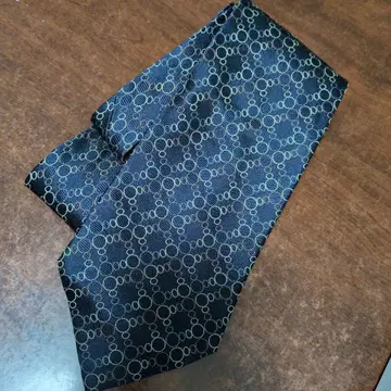 도쿄 디즈니랜드 넥타이 네이비 원형 무늬