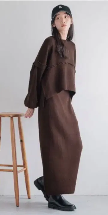 LOWRYS FARM 멜로우 니트 셋업