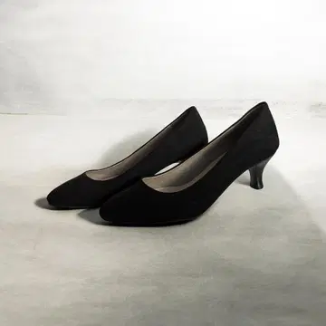 ORiental TRaffic 블랙 스웨이드 스틸레토 하이힐