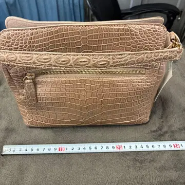 CROCODILE 베이지 숄더백