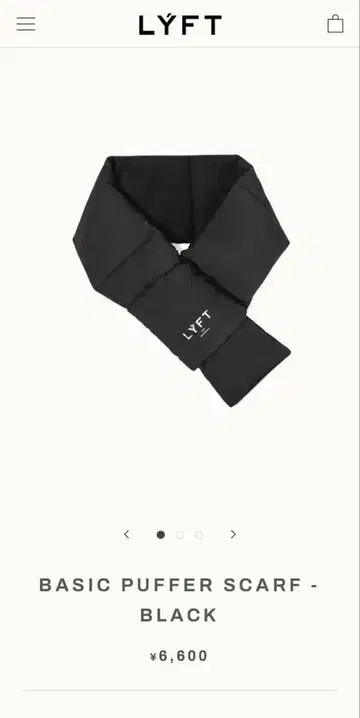 LYFT 퍼 스카프 블랙