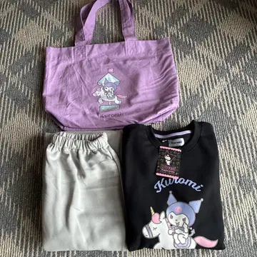 새상품 산리오 쿠로미 룸웨어 파자마 속기모 L