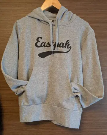 미사용! Eastpak 이스트팩 그레이 후드 부착 후드티