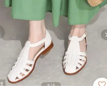 PASCUCCI 화이트 구르카 샌들 38