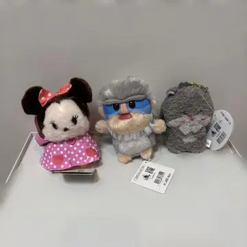 디즈니 우루포짱 홋쵸 봉제 인형 키링 세트