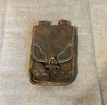 천연 가죽 빈티지 벨트 파우치 바디백
