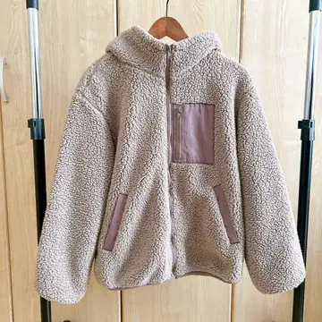 클래식 엘프 볼륨 슬리브 보아 후드티 아우터