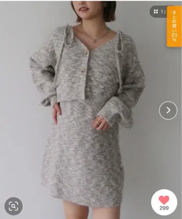 archives 어깨 리본 튜닉 앙상블