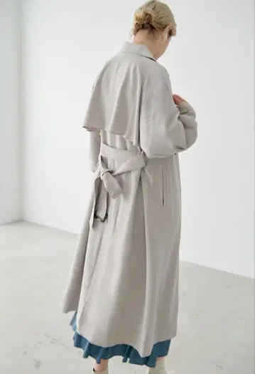 새상품급 센스 오브 플레이스 퍼프 슬리브 롱 코트