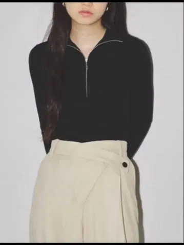 TODAYFUL Halfzip Rib Knit