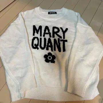 MARY QUANT 로고 니트 스웨터