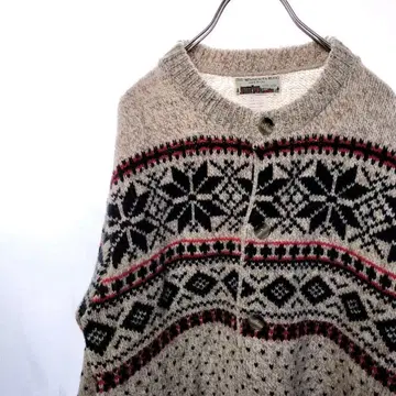 미국제 [ THE MINNESOTA RUGS ] 노르딕 무늬 가디건