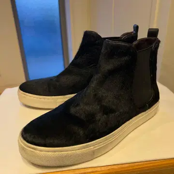 [ 엘르 비오자논 블랙 퍼 사이드 고어 스니커즈 부츠 ]