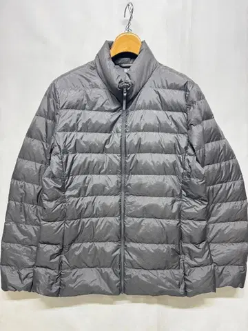 유니클로 라이트 다운 자켓 그레이 경량 XL