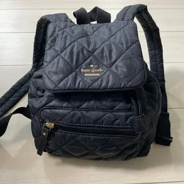 케이트 스페이드 블랙 퀼팅 나일론 백팩