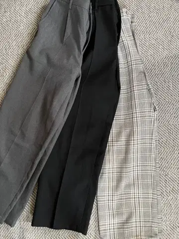 허리밴딩 와이드 팬츠 3종 세트