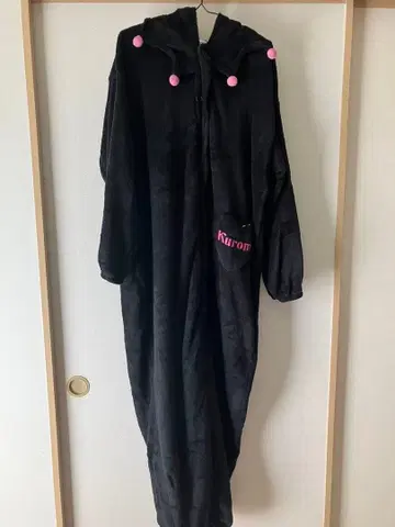 Kuromi 플리스 룸웨어 블랙