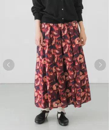 *조기 할인 12/25까지* 레어 리버티 프린트 스커트 POPPY 일본제