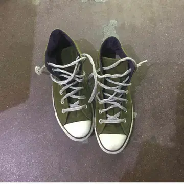 CONVERSE ALLSTAR 빈티지 하이컷 카키 스웨이드