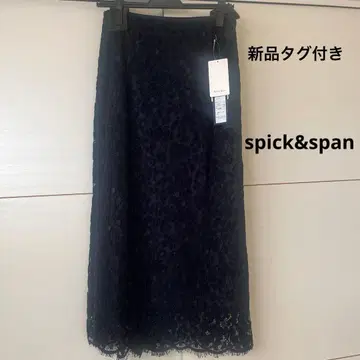 spick&span 택 포함 새상품 네이비 레이스 타이트 스커트