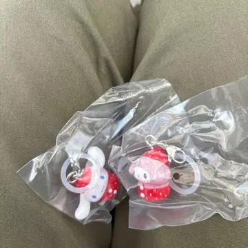 산리오 캐릭터즈 딸기 마크 액세서리 마이멜로디 시나모롤