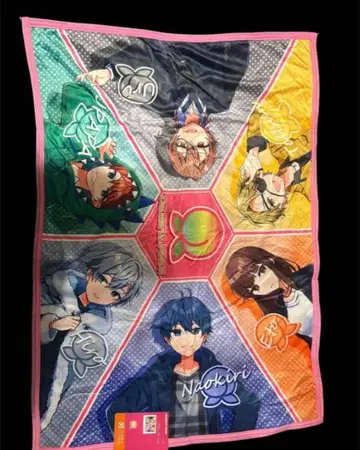 택 포함 새상품! 컬러풀 피치 담요 무릎담요 70 x 100cm