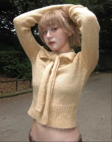 nugu haku 2way 알파카 니트 beige