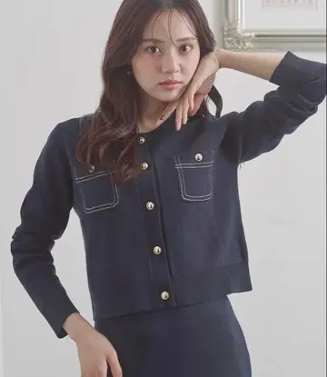 프로포션 바디 드레싱 스티치 니트 SETUP