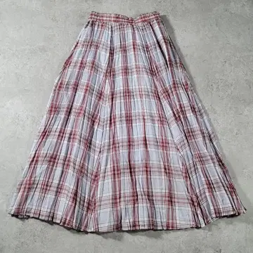 [ 새상품급 ] Ballsey 보르지 체크 무늬 롱 스커트 34 S 상당