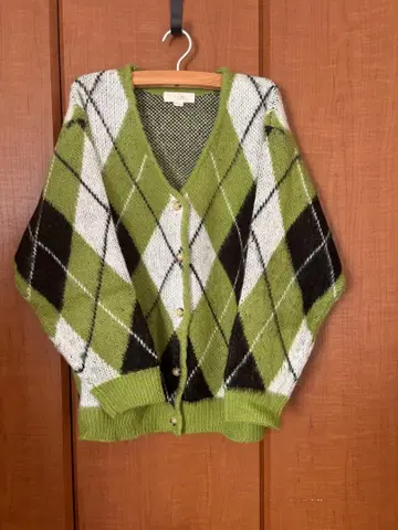 B:MING 아가일 무늬 가디건 ONE SIZE