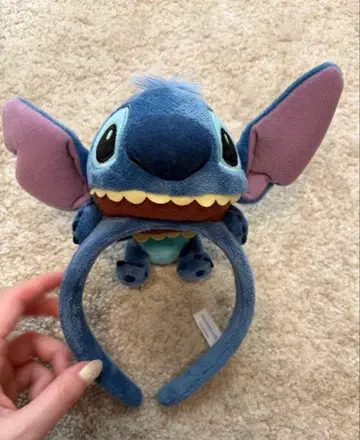 디즈니 스티치 봉제 인형 머리띠