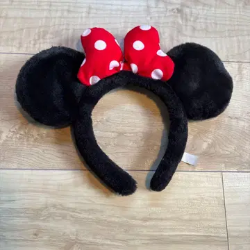 미니 마우스 머리띠 블랙과 빨간색