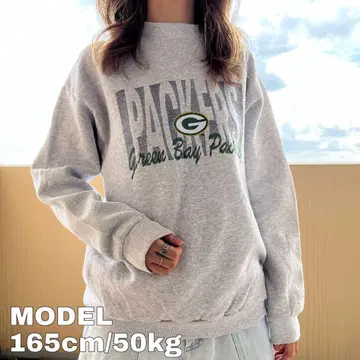 NFL 로고7 미국제 90s 자수 로고 맨투맨 그레이 패커스 M