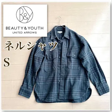 뷰티앤유스 플란넬 셔츠 S 유나이티드 애로우즈