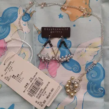 Ehypheworld gallery 목걸이 귀걸이 세트 둘 다 미사용