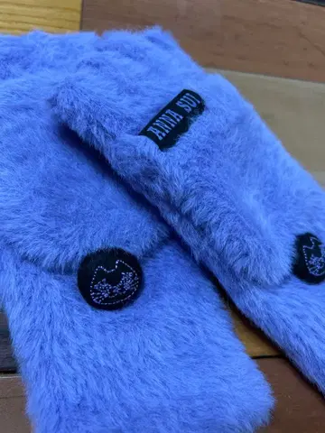 AHIRA SU 보라색 퍼 암커버