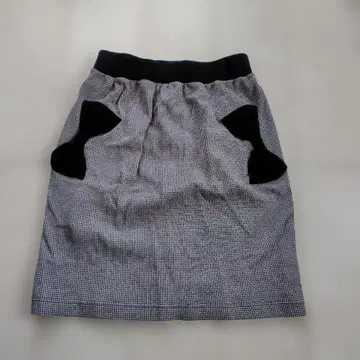 MILK 밀크 가을/겨울 하운드투스 리본 사다리꼴 스커트