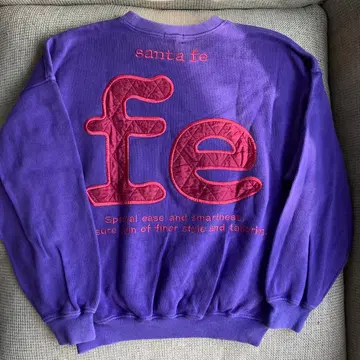 santa fe 산타페 맨투맨 트레이닝복 뒷면 자수