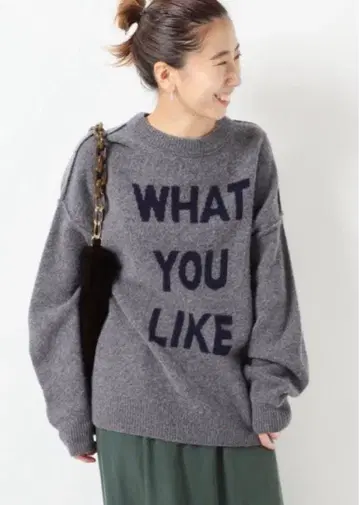 FRAMeWORK 로고 니트 스웨터 인터샤 풀오버