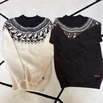 ICEWEAR 니트 스웨터 2색 세트 XS XXS