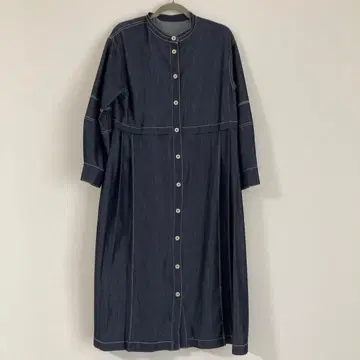 네이비 컬러 원피스 S 데님
