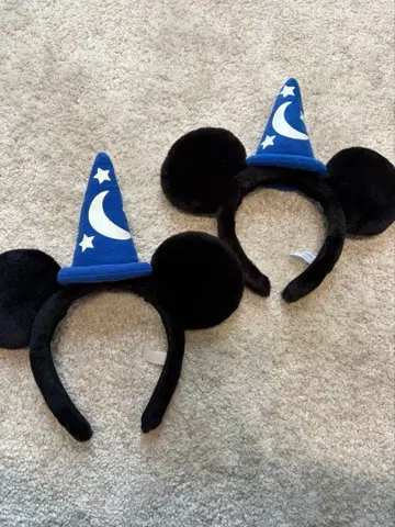 미키마우스 마법사 모자 머리띠 2개 세트