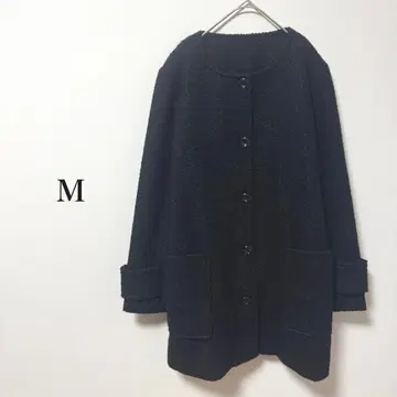 부클레 노카라 코트 M 사이즈 블랙 겨울 사양 브랜드 택 없음