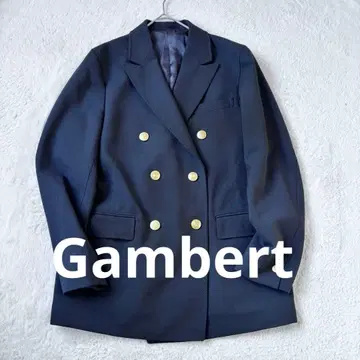 컨디션 최상 Gambert HEAVENS 콜라보 네이비 더블 자켓