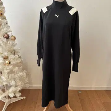 새상품 푸마 드라이셀 모션 롱 드레스 원피스 블랙 S