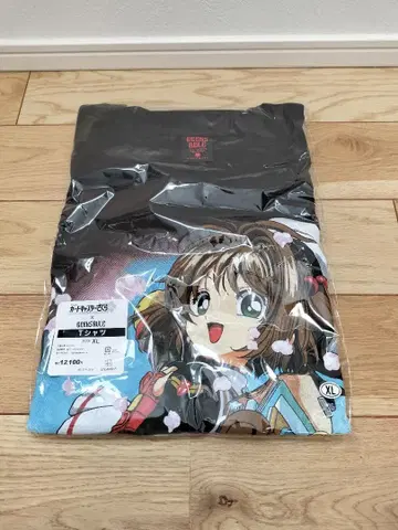 XL 블랙 카드캡터 사쿠라 GEEKS RULE 티셔츠