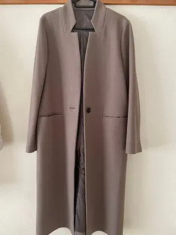그레이 (모카 그레이) 롱 코트